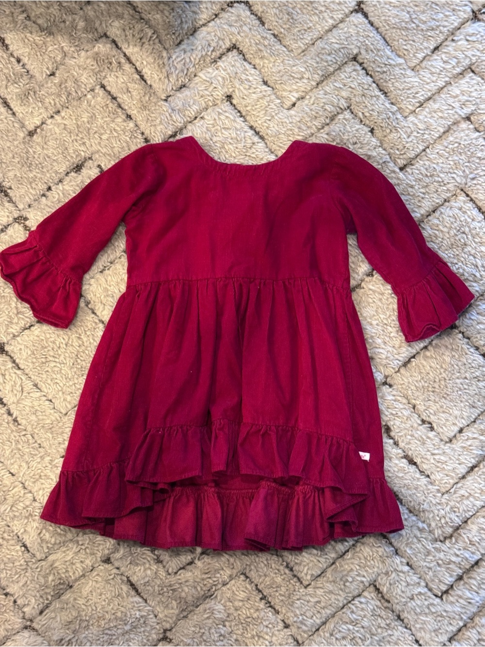 Girls' Red Ruffle Butts Tunic
